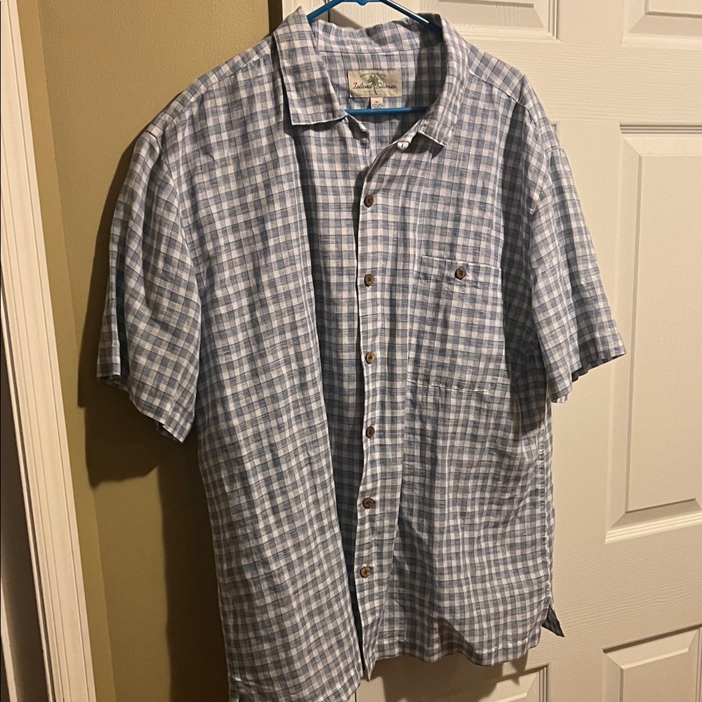 Island Shores Linen button down